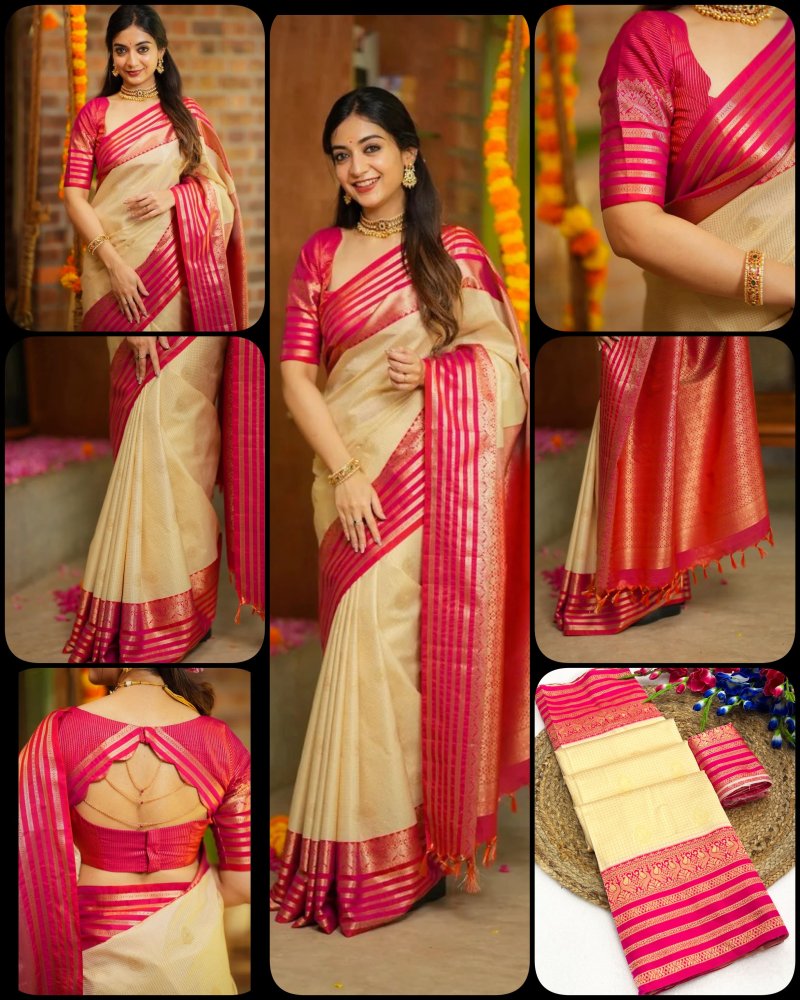 Ranya By Aab Art Silk Jacquard Border Saree 